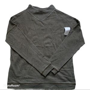 525 America Olive Green Mock Neck Sweatshirt